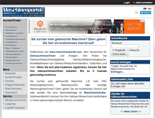Tablet Screenshot of maschinenportal.com